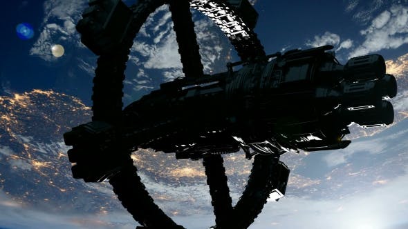 Space Station Orbiting Earth - Download 19290062 Videohive