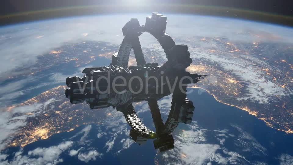 Space Station Orbiting Earth Videohive 19290085 Motion Graphics Image 1