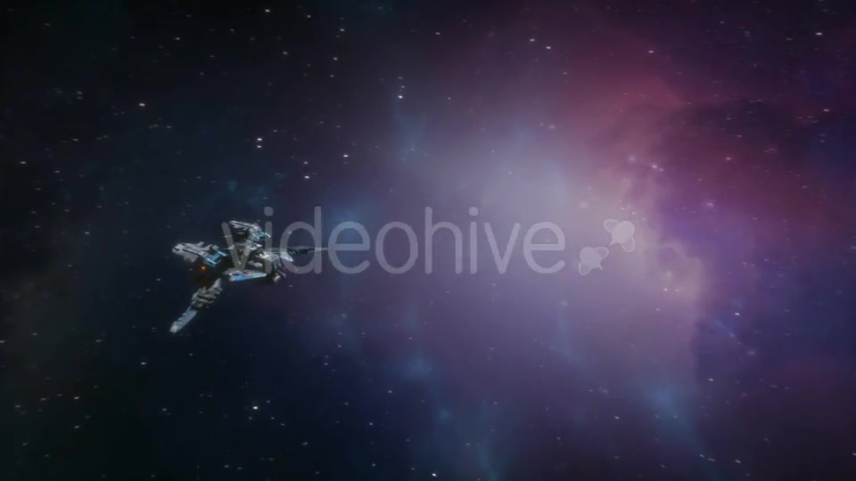 Spaceship Approaching and Leaving Earth Videohive 16361580 Motion Graphics Image 3