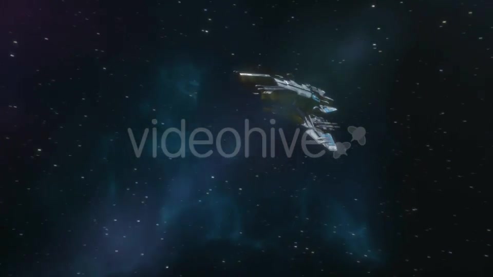 Spaceship Approaching and Leaving Earth Videohive 16361580 Motion Graphics Image 4