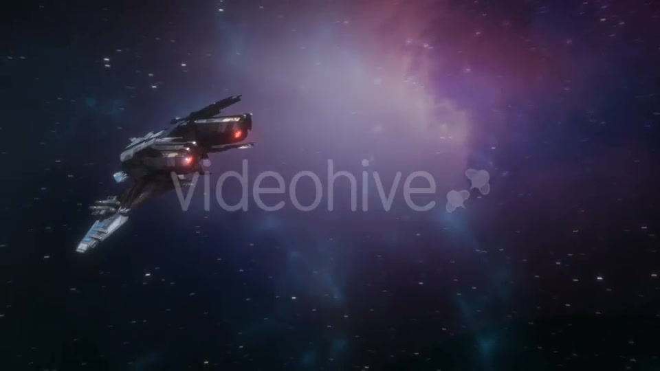 Spaceship Approaching and Leaving Earth Videohive 16361580 Motion Graphics Image 9