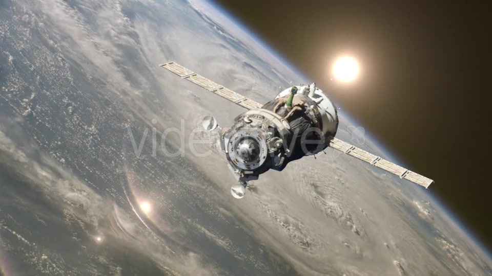 Spaceship At The Earth Orbit Videohive 12999163 Motion Graphics Image 3