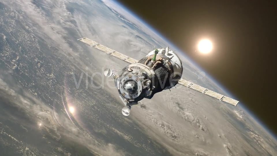 Spaceship At The Earth Orbit Videohive 12999163 Motion Graphics Image 4