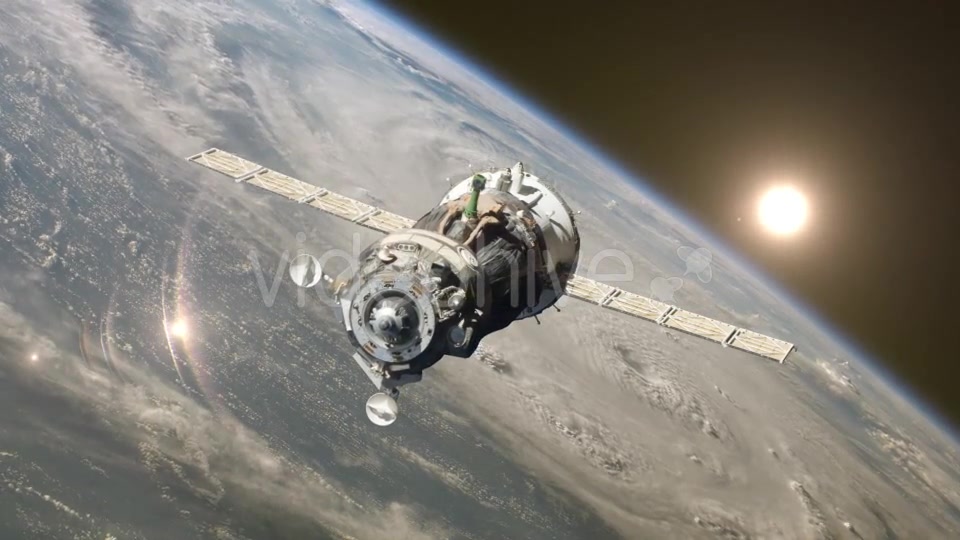 Spaceship At The Earth Orbit Videohive 12999163 Motion Graphics Image 6