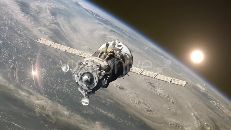Spaceship At The Earth Orbit Videohive 12999163 Motion Graphics Image 7