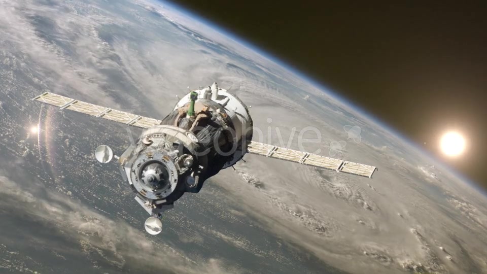 Spaceship At The Earth Orbit Videohive 12999163 Motion Graphics Image 9