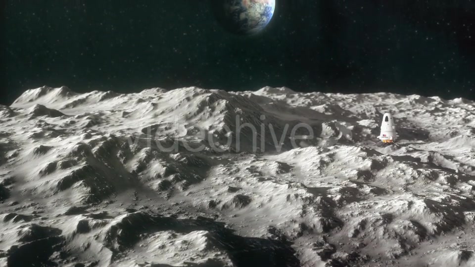 Spaceship on the Surface of the Moon 2 Videohive 21374413 Motion Graphics Image 4