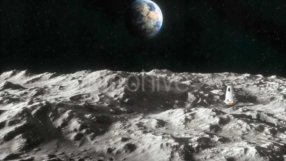 Spaceship on the Surface of the Moon 2 Videohive 21374413 Motion Graphics Image 6
