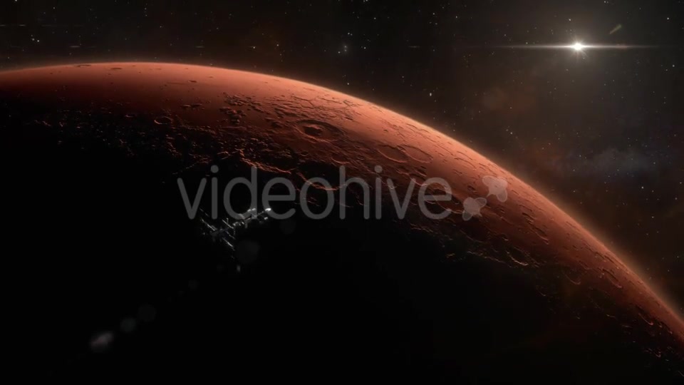 Spaceship Orbiting Mars Videohive 18799237 Motion Graphics Image 2
