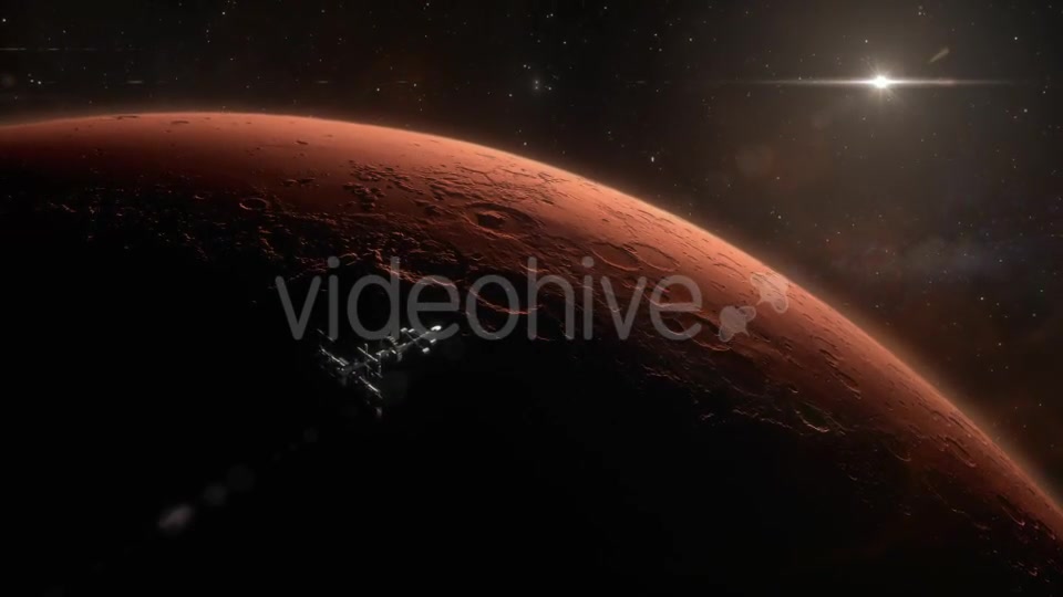 Spaceship Orbiting Mars Videohive 18799237 Motion Graphics Image 4
