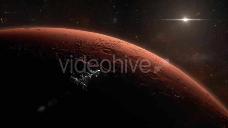 Spaceship Orbiting Mars Videohive 18799237 Motion Graphics Image 6