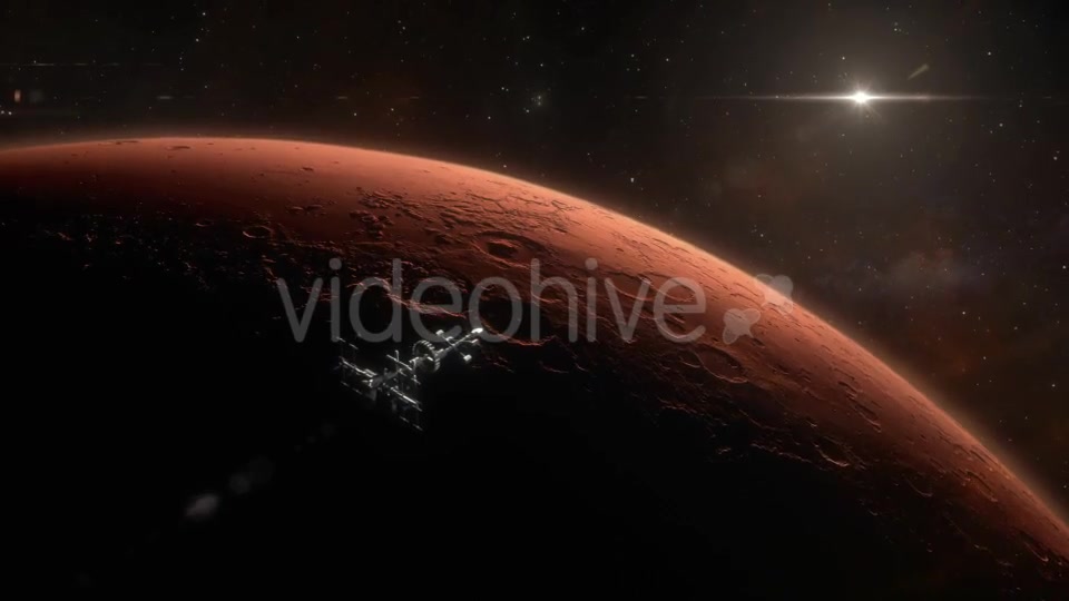 Spaceship Orbiting Mars Videohive 18799237 Motion Graphics Image 7