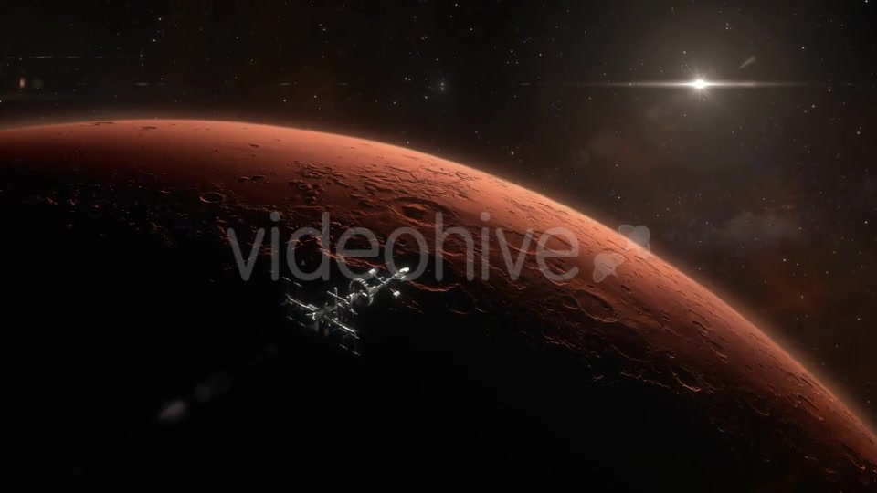 Spaceship Orbiting Mars Videohive 18799237 Motion Graphics Image 8
