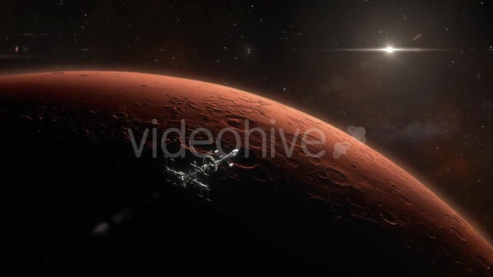 Spaceship Orbiting Mars Videohive 18799237 Motion Graphics Image 9