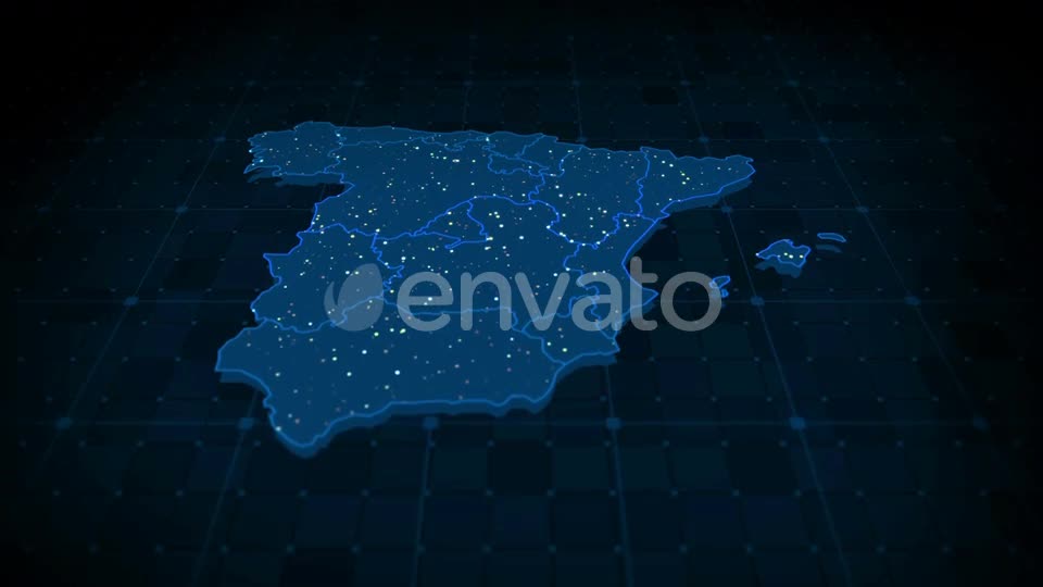 Spain Map Hd Videohive 23595799 Motion Graphics Image 1