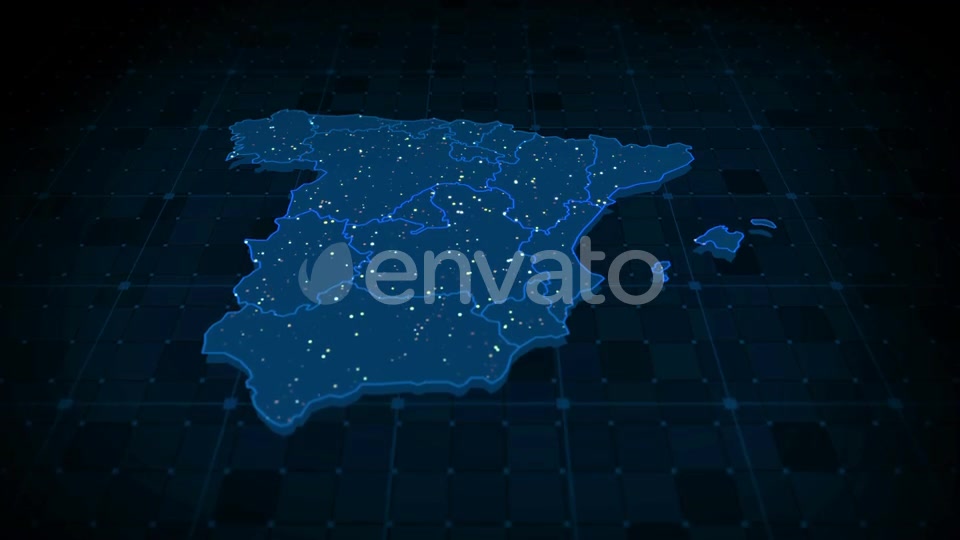 Spain Map Hd Videohive 23595799 Motion Graphics Image 2