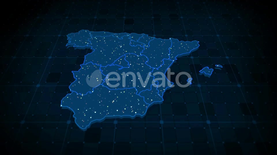 Spain Map Hd Videohive 23595799 Motion Graphics Image 4