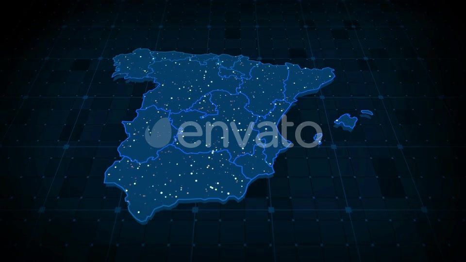 Spain Map Hd Videohive 23595799 Motion Graphics Image 5