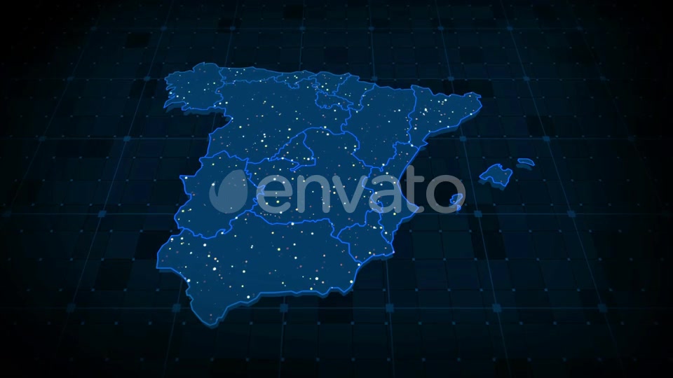 Spain Map Hd Videohive 23595799 Motion Graphics Image 7