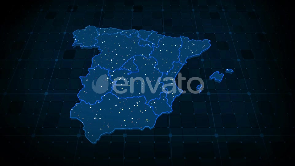 Spain Map Hd Videohive 23595799 Motion Graphics Image 8