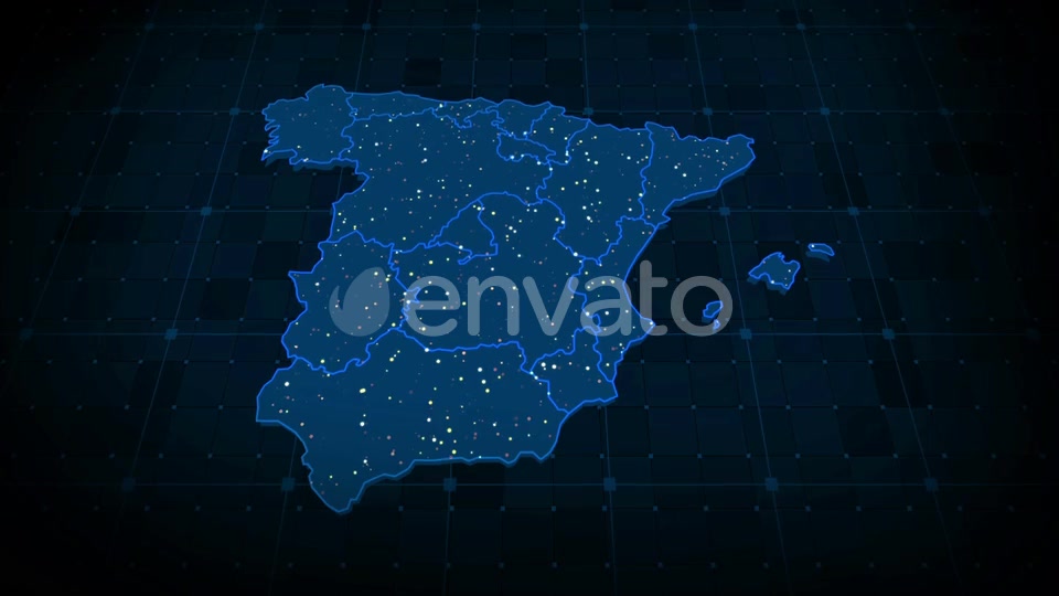 Spain Map Hd Videohive 23595799 Motion Graphics Image 9