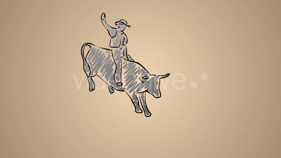 Spanish Hombre Riding a Bull Videohive 20755960 Motion Graphics Image 2