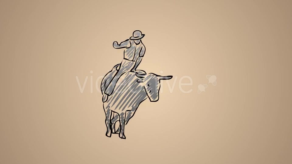 Spanish Hombre Riding a Bull Videohive 20755960 Motion Graphics Image 3