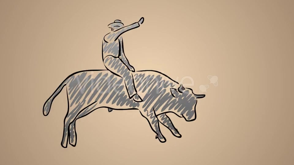 Spanish Hombre Riding a Bull Videohive 20755960 Motion Graphics Image 4
