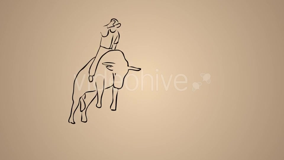 Spanish Hombre Riding a Bull Videohive 20755960 Motion Graphics Image 6