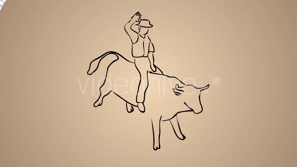 Spanish Hombre Riding a Bull Videohive 20755960 Motion Graphics Image 7