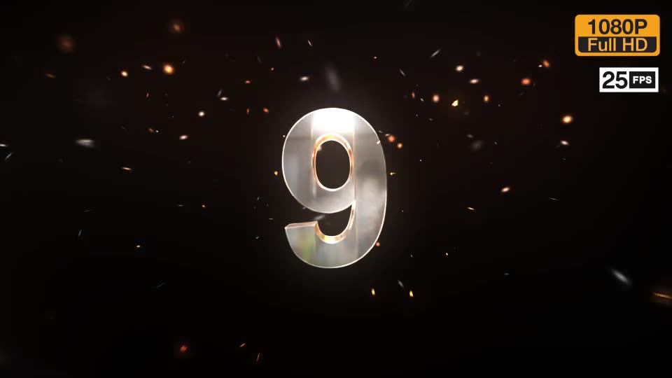 Sparking Countdown Videohive 19165636 Motion Graphics Image 2