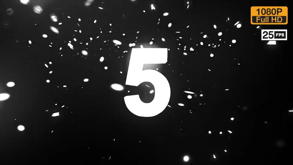 Sparking Countdown Videohive 19165636 Motion Graphics Image 6