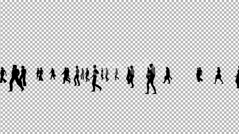 Sparse Silhouettes Walking Videohive 21846999 Motion Graphics Image 3