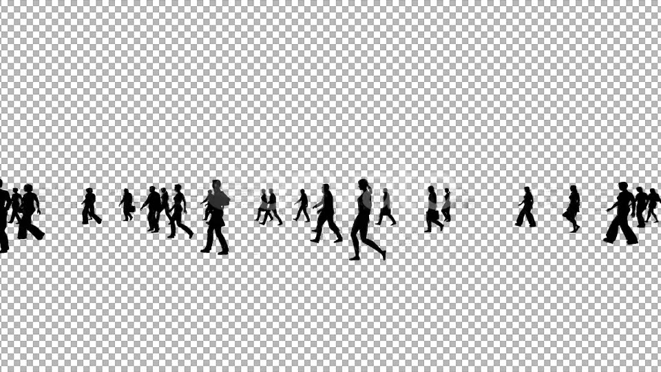 Sparse Silhouettes Walking Videohive 21846999 Motion Graphics Image 4