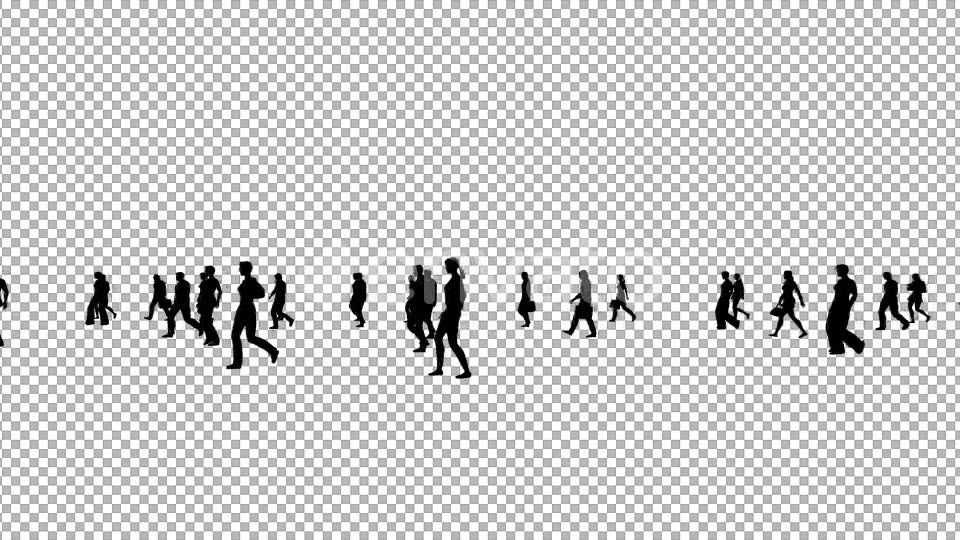 Sparse Silhouettes Walking Videohive 21846999 Motion Graphics Image 5