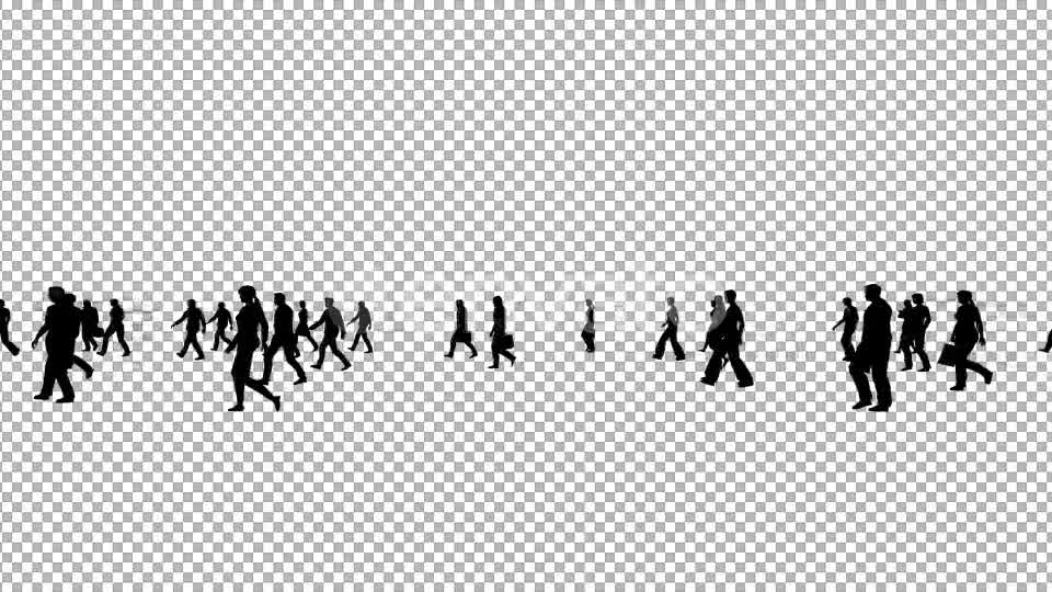 Sparse Silhouettes Walking Videohive 21846999 Motion Graphics Image 8