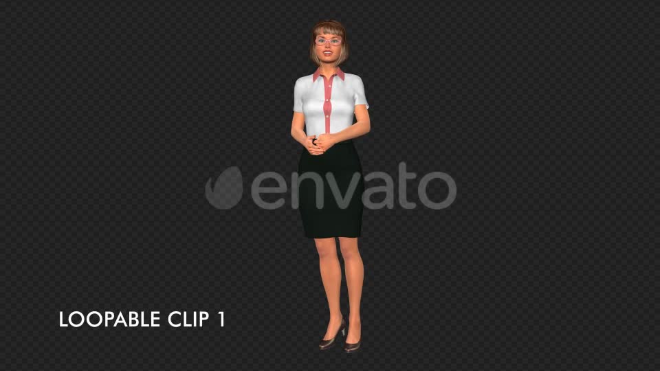 Speaking Woman II Pack of 2 Videohive 21887871 Motion Graphics Image 1