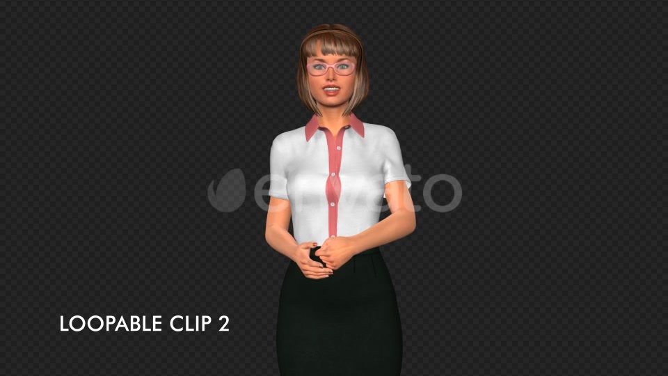 Speaking Woman II Pack of 2 Videohive 21887871 Motion Graphics Image 9