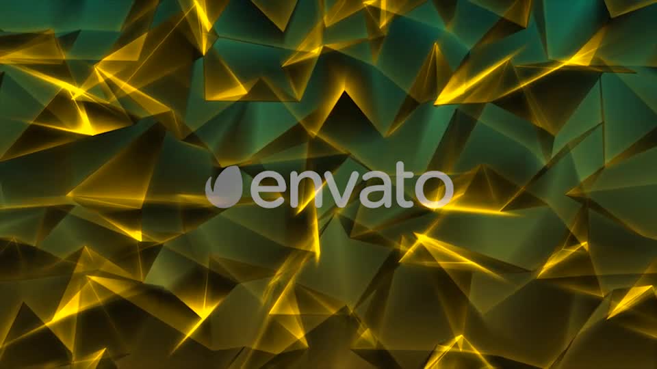 Special Gold Triangles in Green Background Videohive 21590033 Motion Graphics Image 1