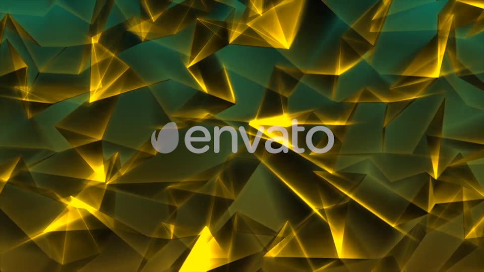 Special Gold Triangles in Green Background Videohive 21590033 Motion Graphics Image 2