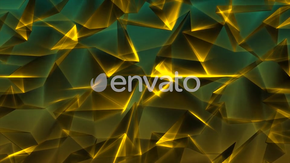 Special Gold Triangles in Green Background Videohive 21590033 Motion Graphics Image 3