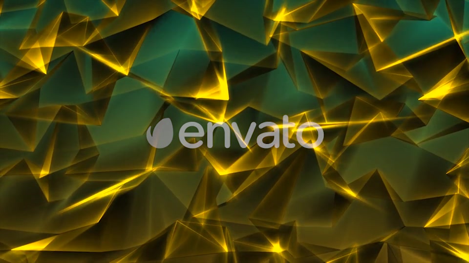 Special Gold Triangles in Green Background Videohive 21590033 Motion Graphics Image 4