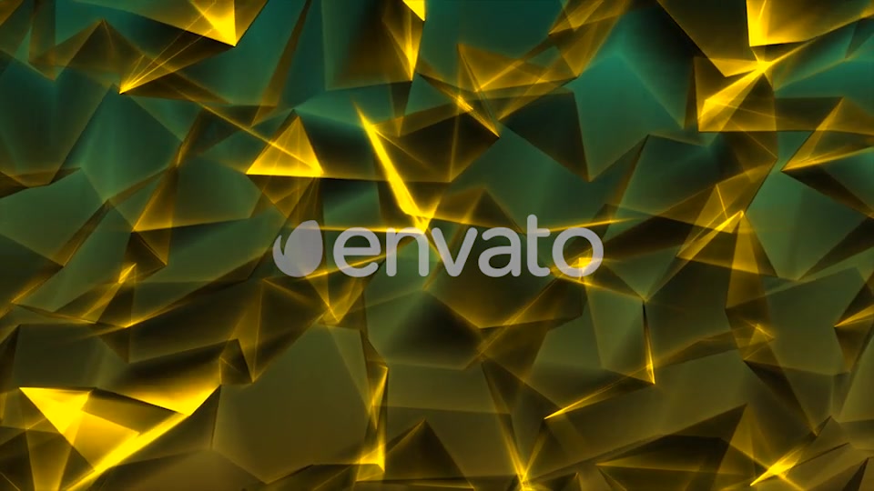 Special Gold Triangles in Green Background Videohive 21590033 Motion Graphics Image 5