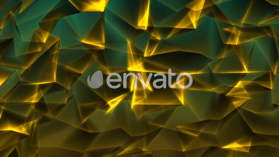 Special Gold Triangles in Green Background Videohive 21590033 Motion Graphics Image 6