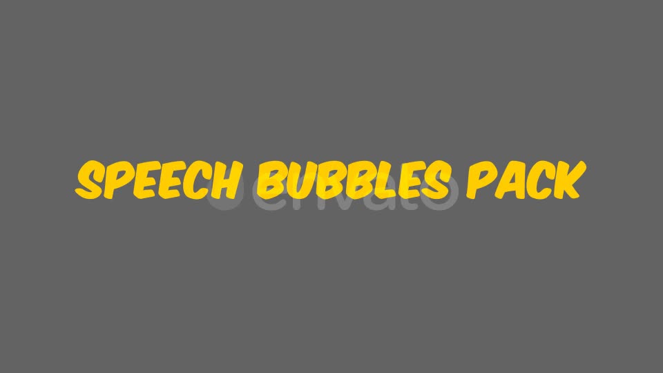 Speech Bubbles Pack Videohive 21594187 Motion Graphics Image 1