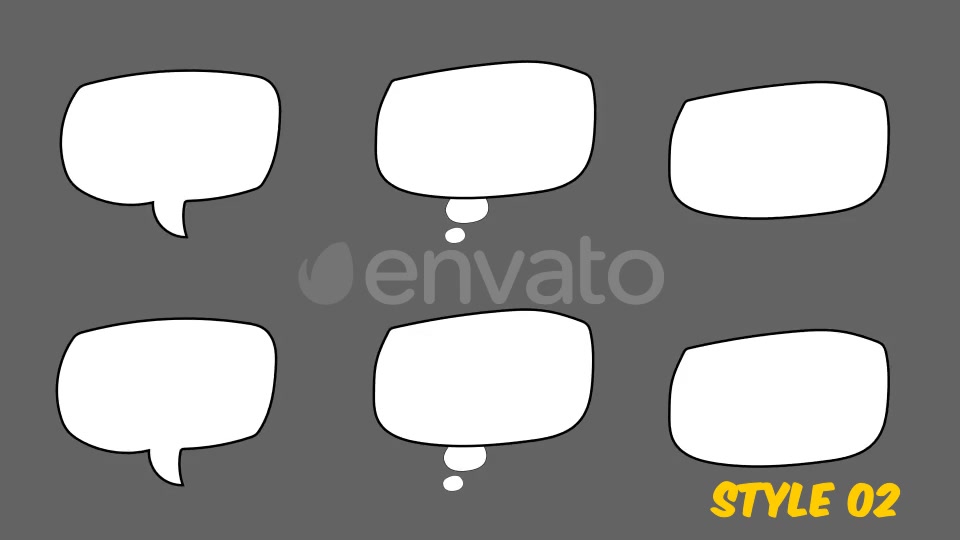 Speech Bubbles Pack Videohive 21594187 Motion Graphics Image 4