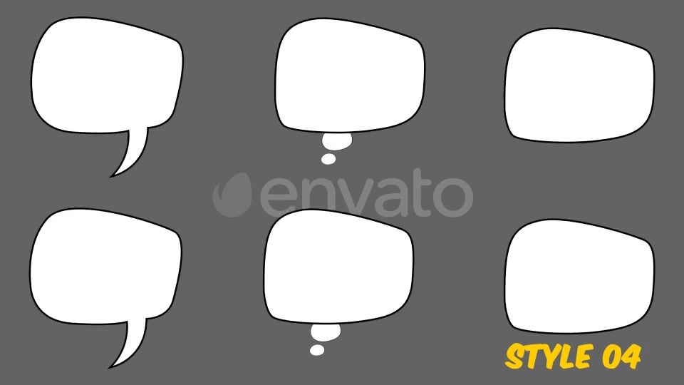 Speech Bubbles Pack Videohive 21594187 Motion Graphics Image 5