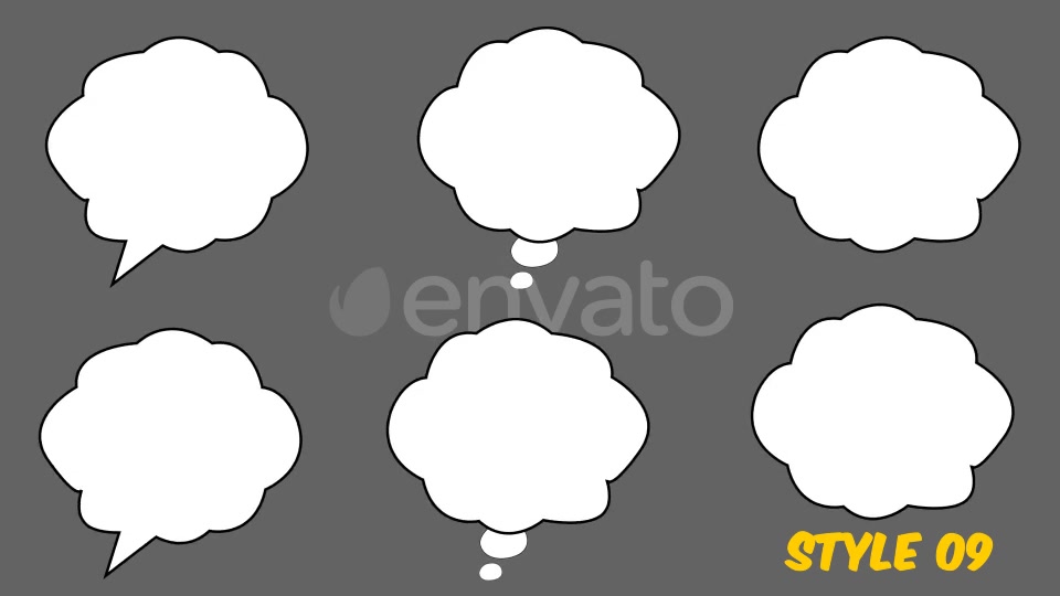 Speech Bubbles Pack Videohive 21594187 Motion Graphics Image 8