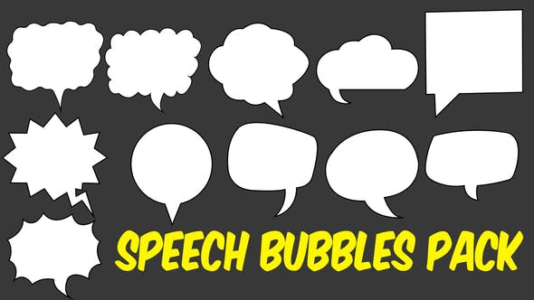 Speech Bubbles Pack - Videohive Download 21594187