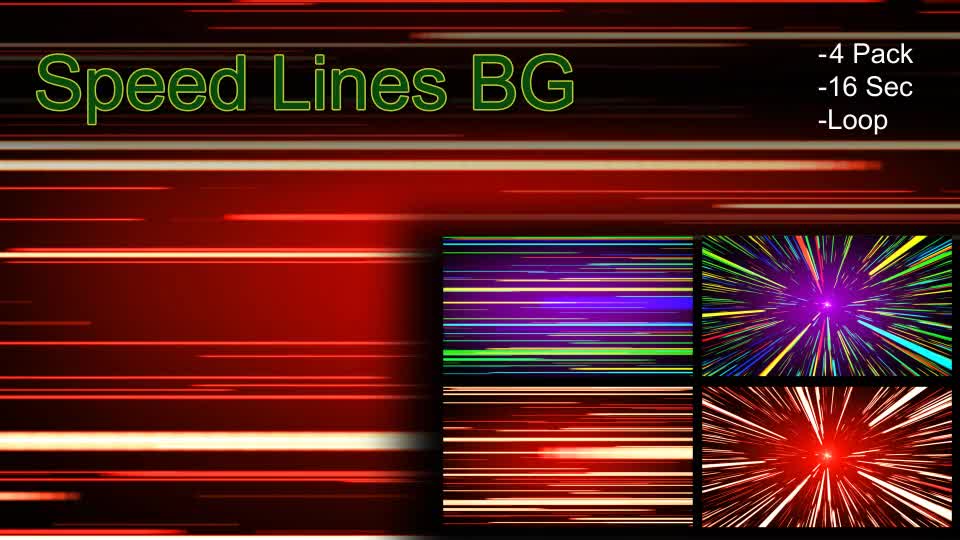 Speed Lines BG Videohive 20932520 Motion Graphics Image 1